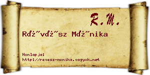 Révész Mónika névjegykártya